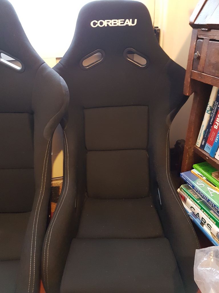 Corbeau clubsport bucket seats with omp frames